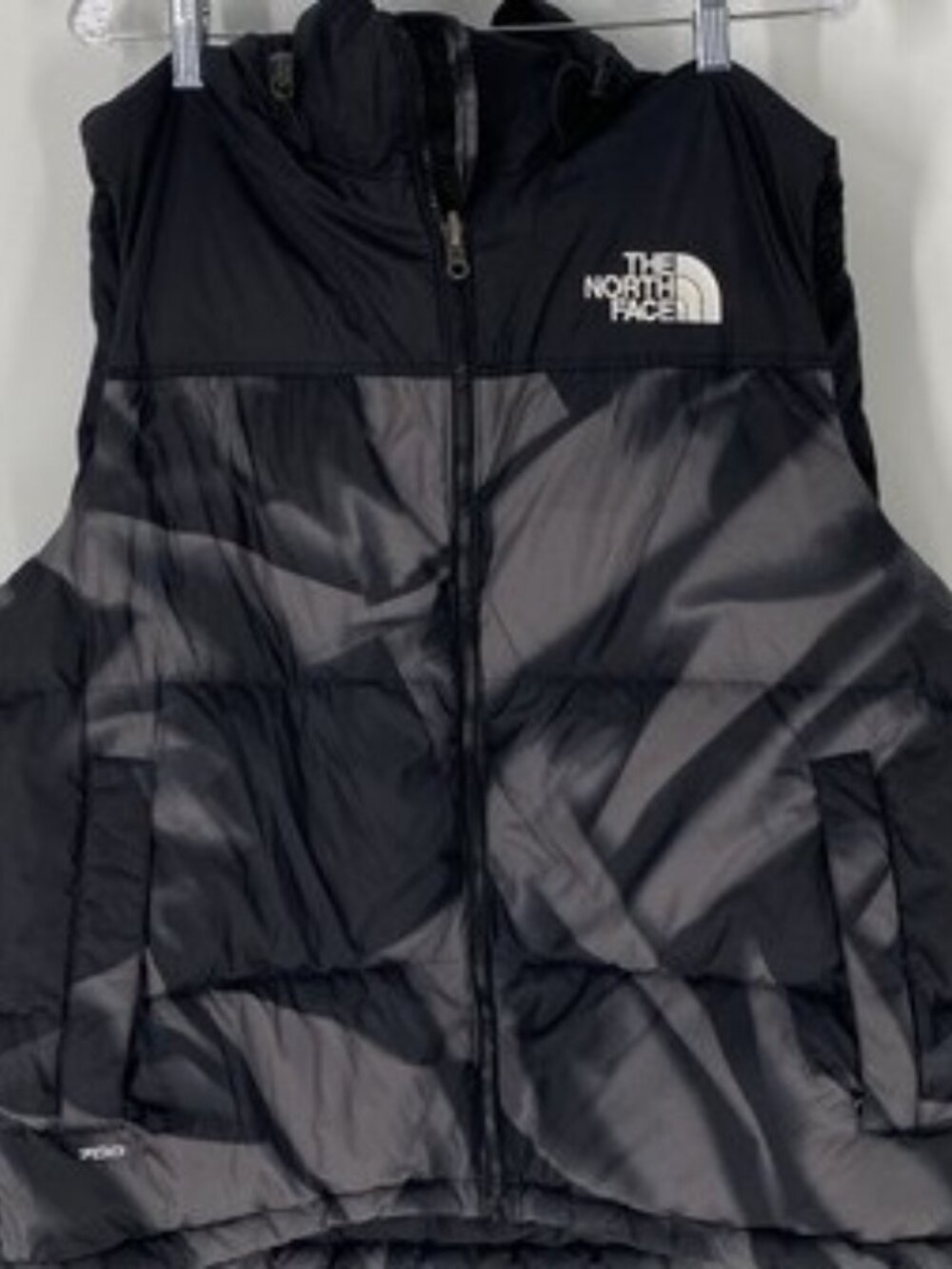 The North Face Retro Nuptse 700 Puffer Vest Gray Black Camouflage Mens XL
